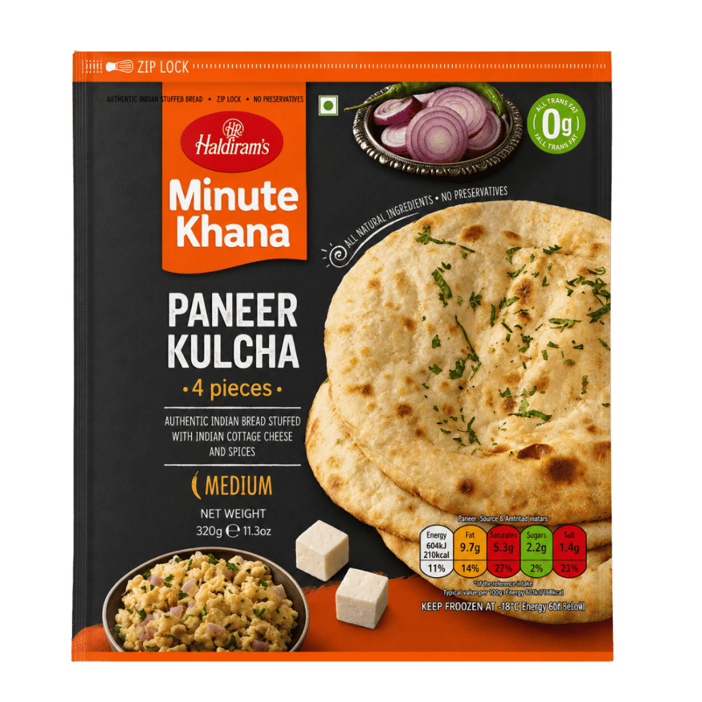 Haldiram's Paneer Kulcha 4 Pcs buy online USA - 1